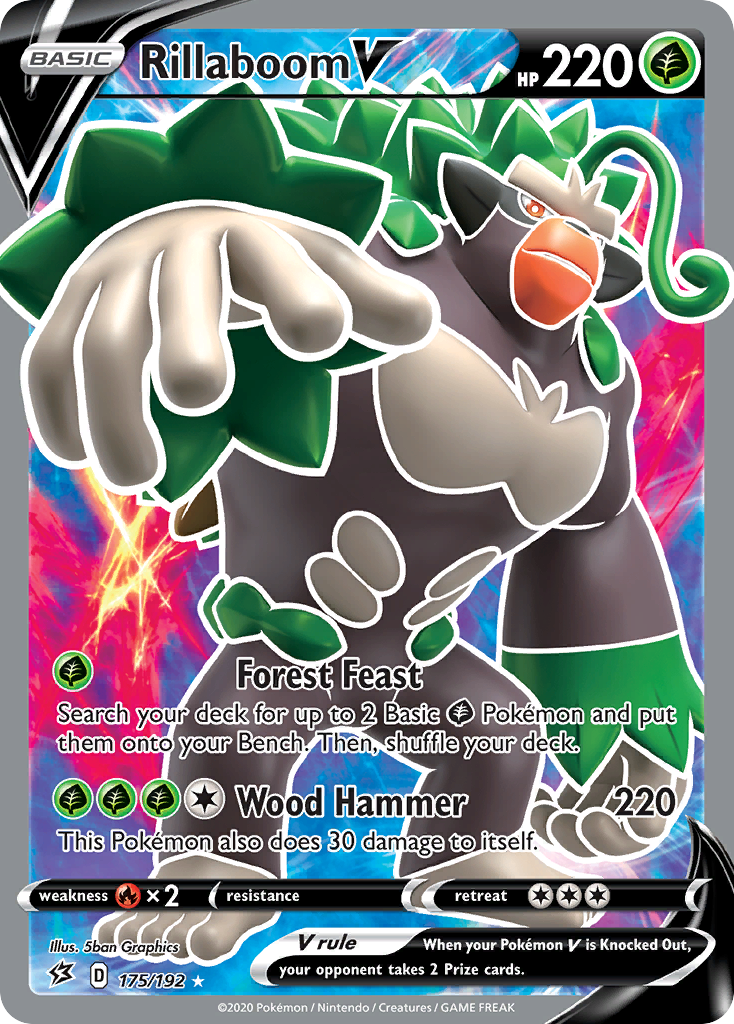 Rillaboom V (175/192) [Sword & Shield: Rebel Clash] | Game Haven TX