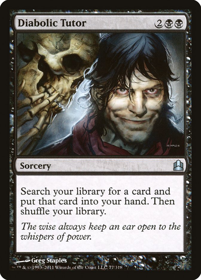Diabolic Tutor [Commander 2011] | Game Haven TX