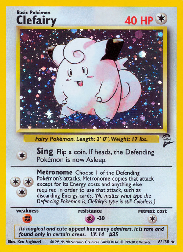 Clefairy (6/130) [Base Set 2] | Game Haven TX