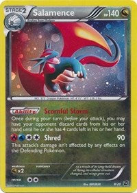 Salamence (8/20) (Cosmos Holo) (Blister Exclusive) [Black & White: Dragon Vault] | Game Haven TX