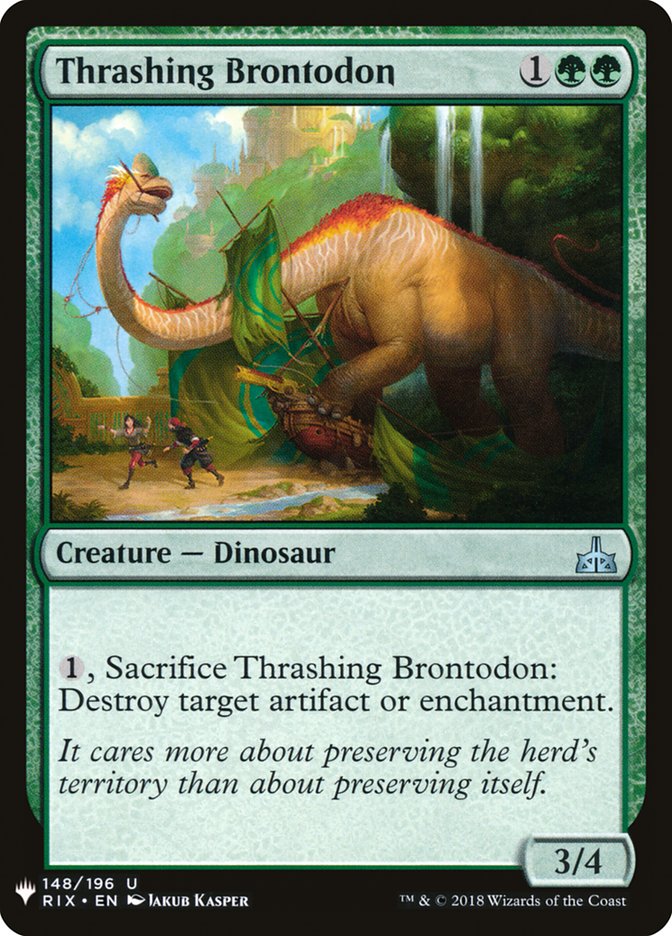 Thrashing Brontodon [Mystery Booster] | Game Haven TX