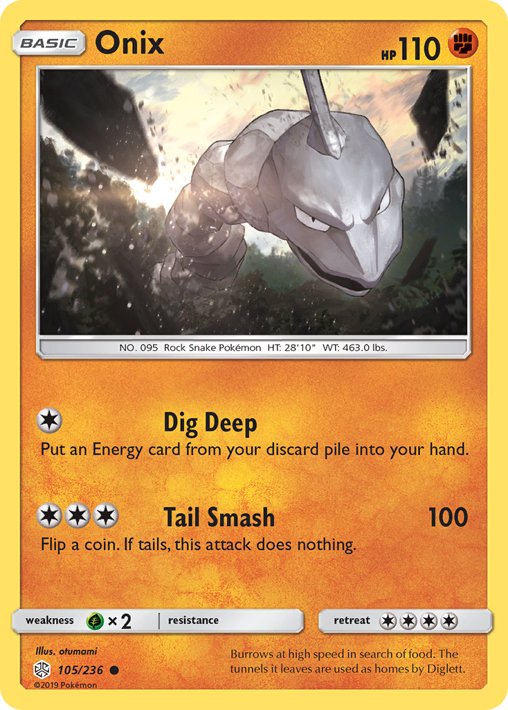 Onix (105/236) [Sun & Moon: Cosmic Eclipse] | Game Haven TX
