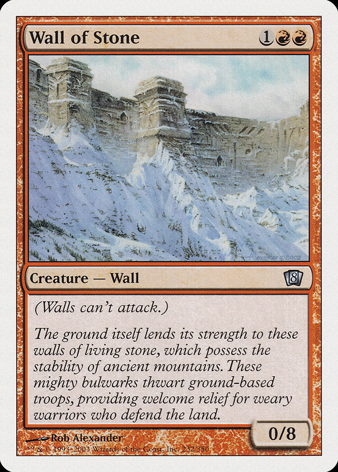 Wall of Stone [Eighth Edition] | Game Haven TX
