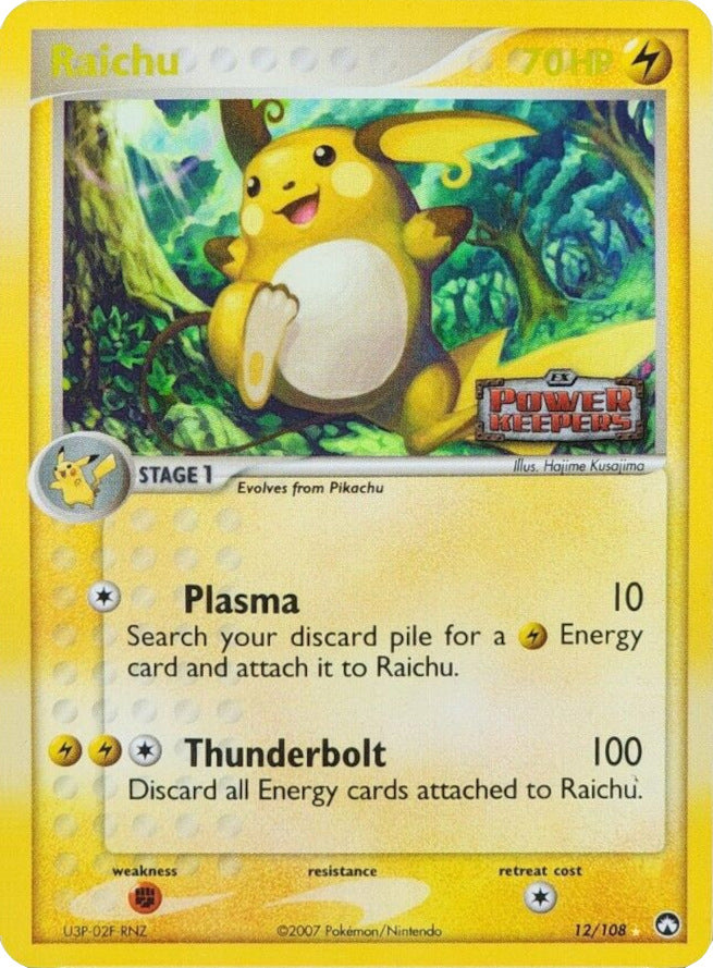 Raichu (12/108) (Stamped) [EX: Power Keepers] | Game Haven TX