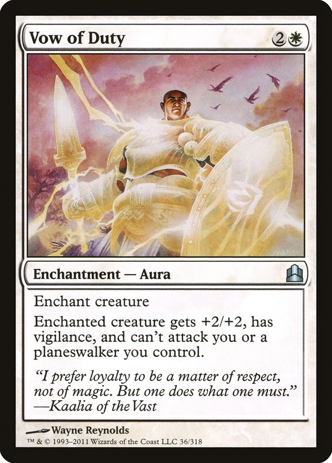 Vow of Duty [Commander 2011] | Game Haven TX