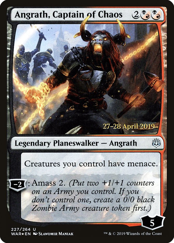 Angrath, Captain of Chaos [War of the Spark Promos] | Game Haven TX