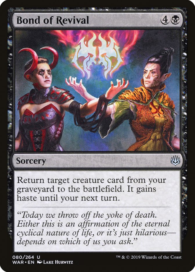 Bond of Revival [War of the Spark] | Game Haven TX