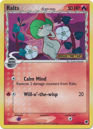 Ralts (61/101) (Delta Species) (Stamped) [EX: Dragon Frontiers] | Game Haven TX