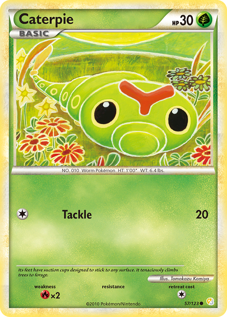 Caterpie (57/123) [HeartGold & SoulSilver: Base Set] | Game Haven TX