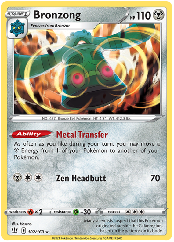 Bronzong (102/163) [Sword & Shield: Battle Styles] | Game Haven TX