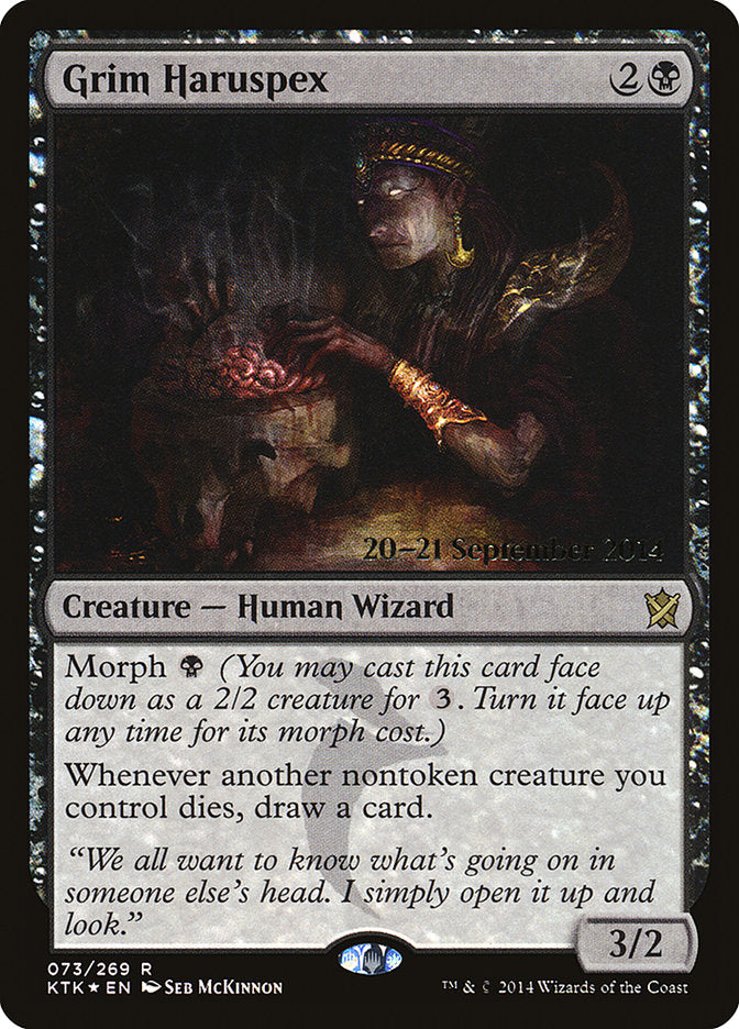 Grim Haruspex [Khans of Tarkir Promos] | Game Haven TX
