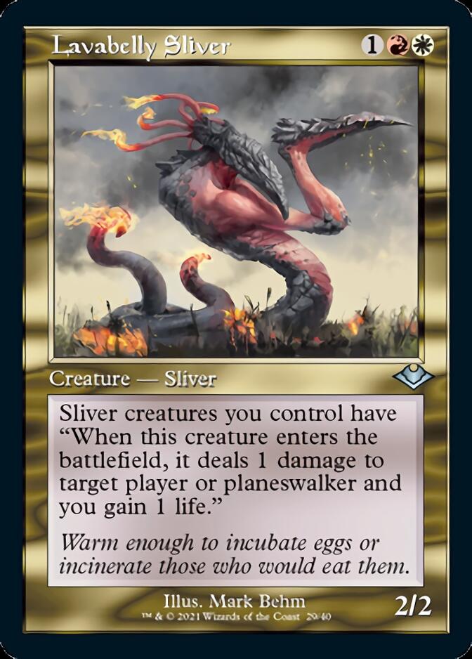 Lavabelly Sliver (Retro Etched Foil) [Modern Horizons 2] | Game Haven TX