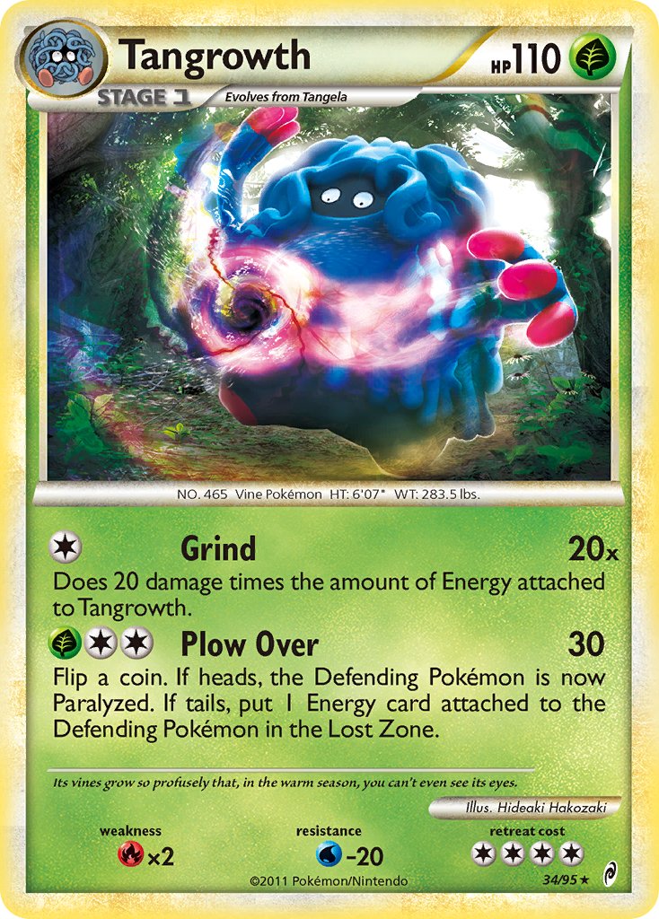 Tangrowth (34/95) (Theme Deck Exclusive) [HeartGold & SoulSilver: Call of Legends] | Game Haven TX