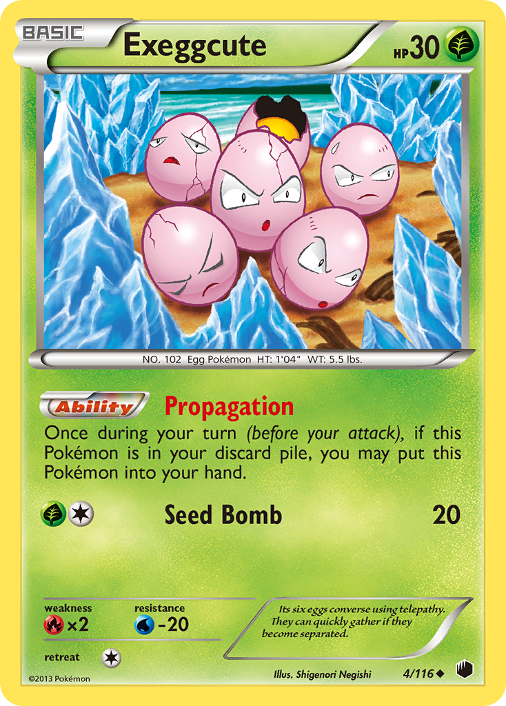 Exeggcute (4/116) [Black & White: Plasma Freeze] | Game Haven TX