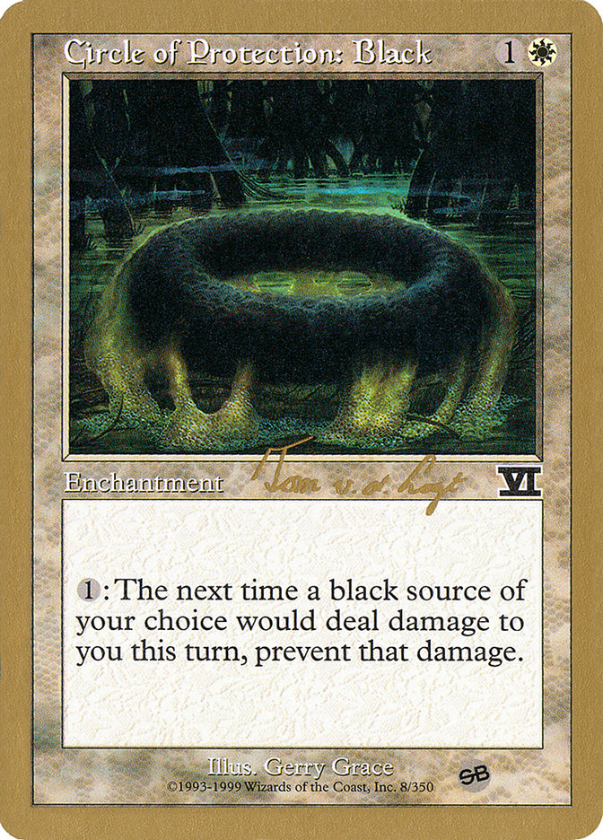 Circle of Protection: Black (Tom van de Logt) (SB) [World Championship Decks 2000] | Game Haven TX