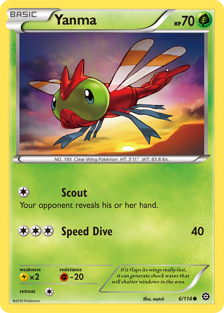 Yanma (6/114) [XY: Steam Siege] | Game Haven TX