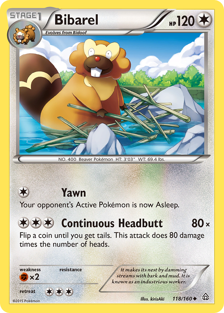 Bibarel (118/160) [XY: Primal Clash] | Game Haven TX