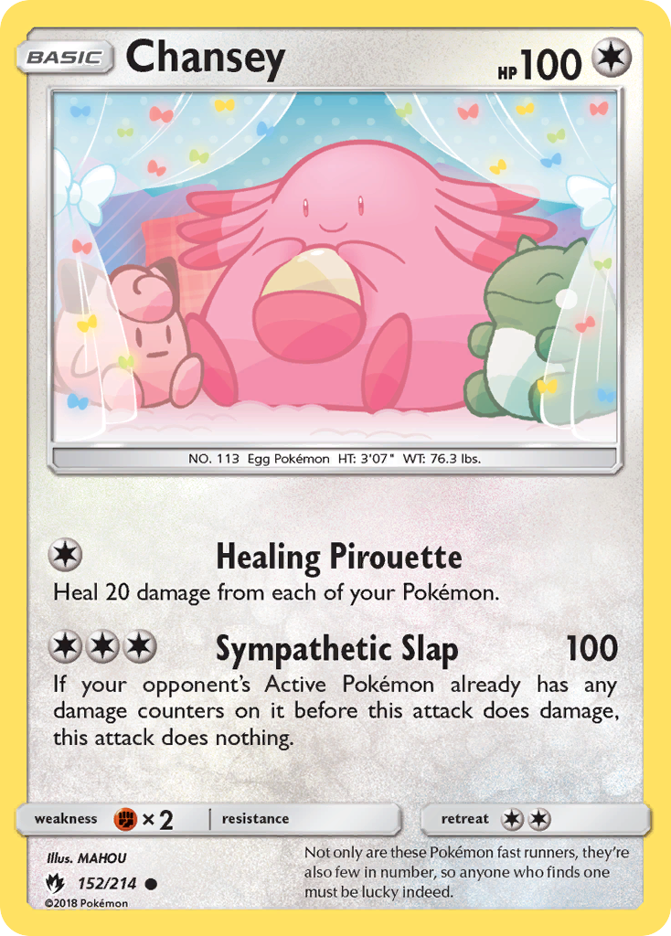 Chansey (152/214) [Sun & Moon: Lost Thunder] | Game Haven TX