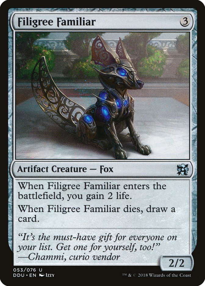 Filigree Familiar [Duel Decks: Elves vs. Inventors] | Game Haven TX