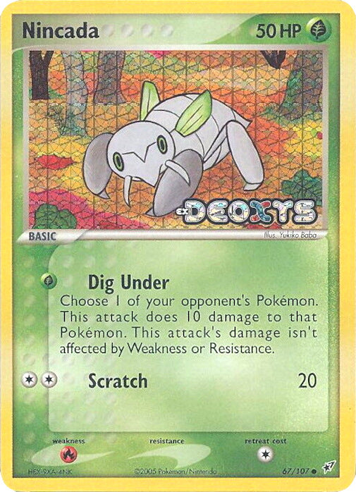 Nincada (67/107) (Stamped) [EX: Deoxys] | Game Haven TX