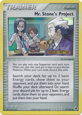 Mr. Stone's Project (77/101) (Stamped) [EX: Dragon Frontiers] | Game Haven TX