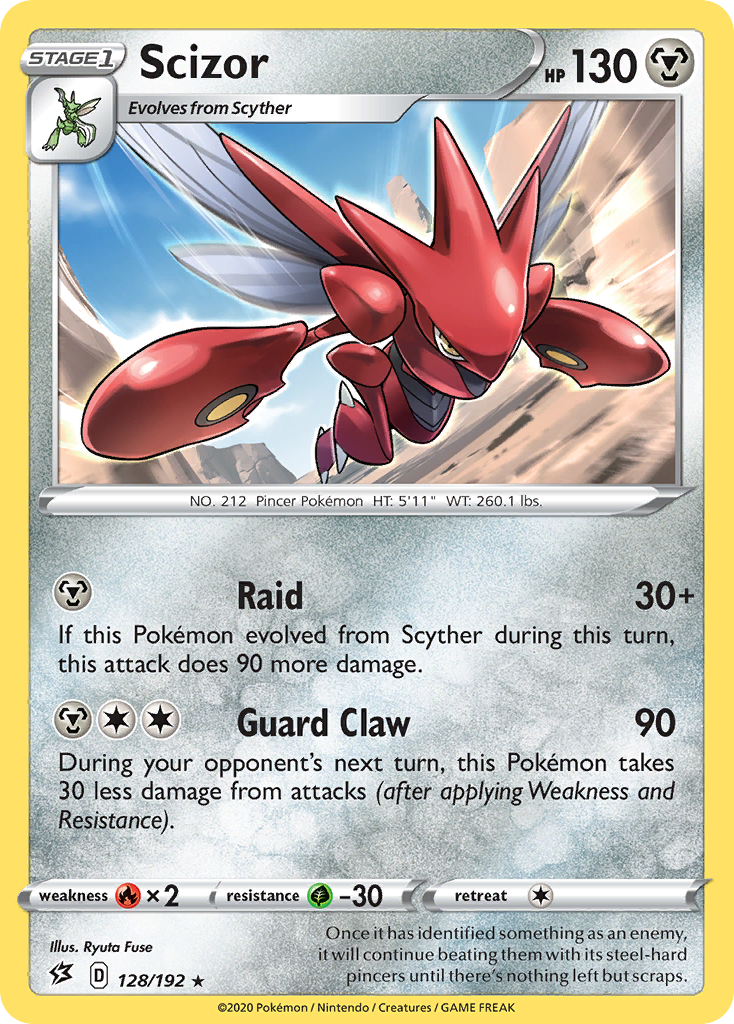 Scizor (128/192) [Sword & Shield: Rebel Clash] | Game Haven TX