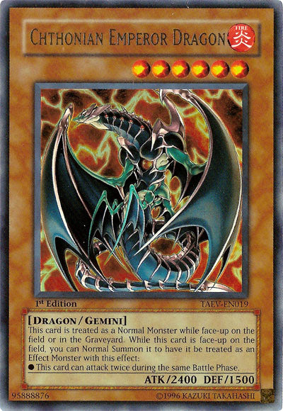 Chthonian Emperor Dragon [TAEV-EN019] Ultra Rare | Game Haven TX