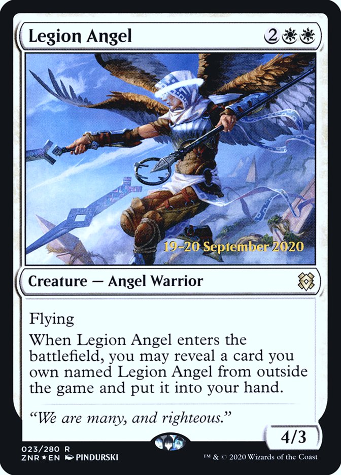 Legion Angel [Zendikar Rising Promos] | Game Haven TX