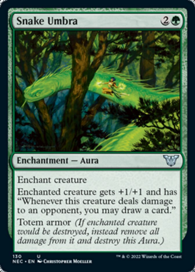 Snake Umbra [Kamigawa: Neon Dynasty Commander] | Game Haven TX