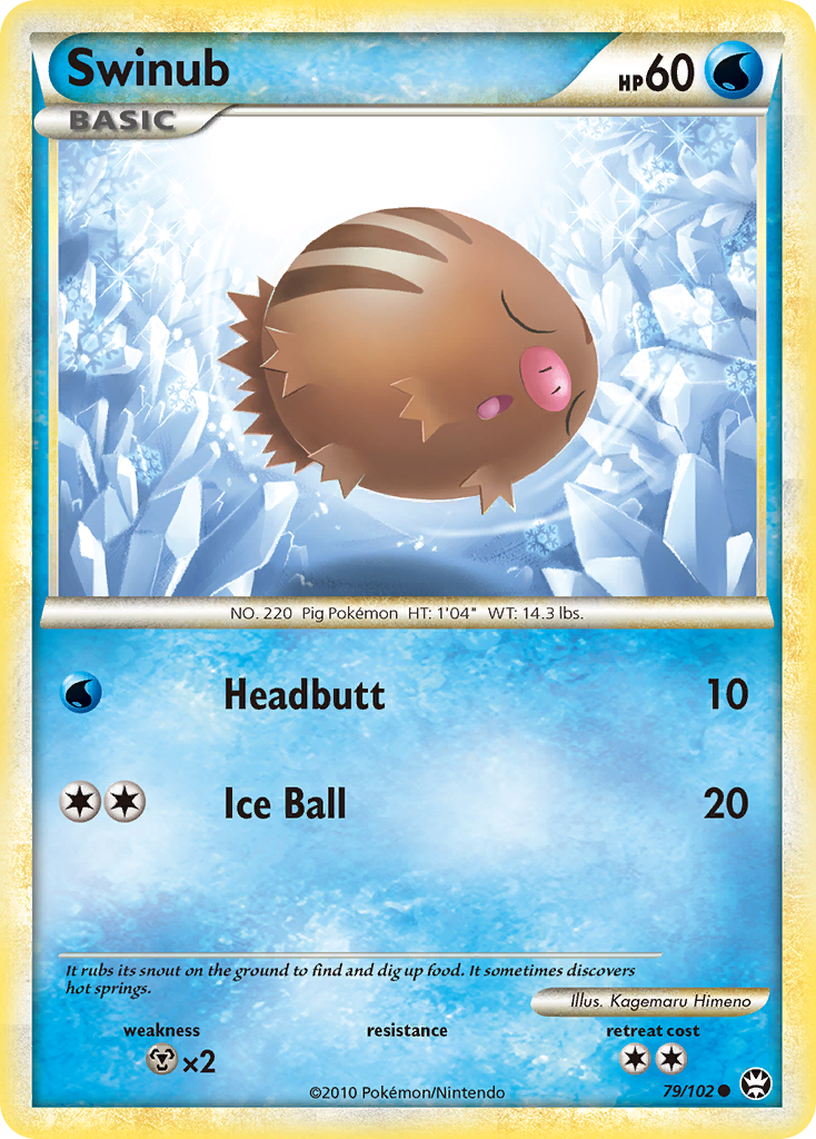Swinub (79/102) [HeartGold & SoulSilver: Triumphant] | Game Haven TX