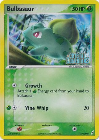 Bulbasaur (46/100) (Stamped) [EX: Crystal Guardians] | Game Haven TX