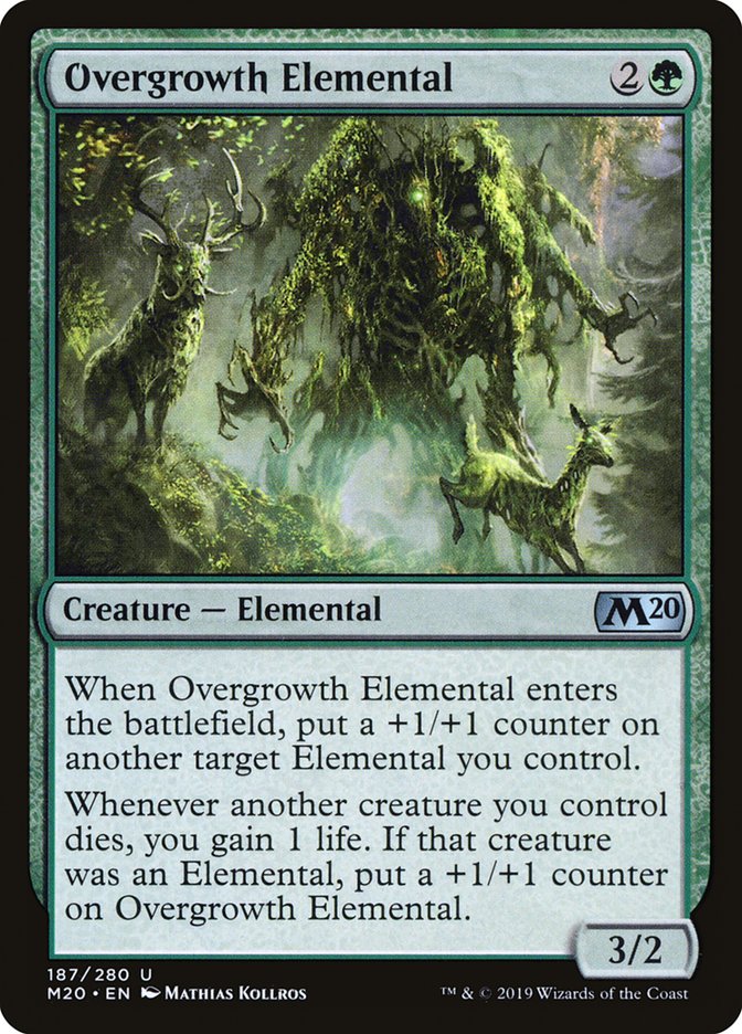 Overgrowth Elemental [Core Set 2020] | Game Haven TX