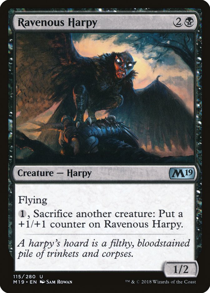 Ravenous Harpy [Core Set 2019] | Game Haven TX
