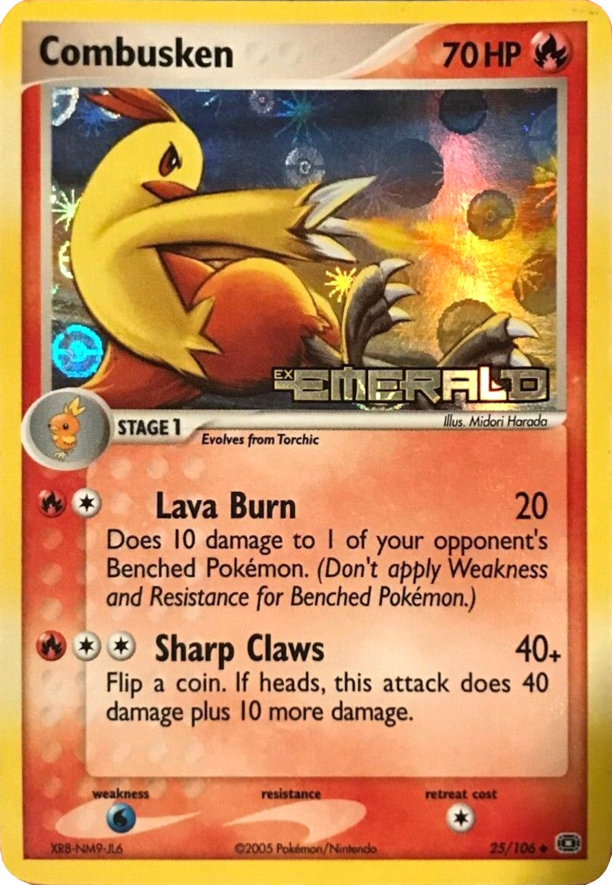Combusken (25/106) (Stamped) [EX: Emerald] | Game Haven TX