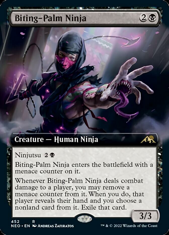 Biting-Palm Ninja (Extended) [Kamigawa: Neon Dynasty] | Game Haven TX