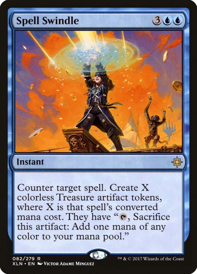 Spell Swindle [Ixalan Promos] | Game Haven TX
