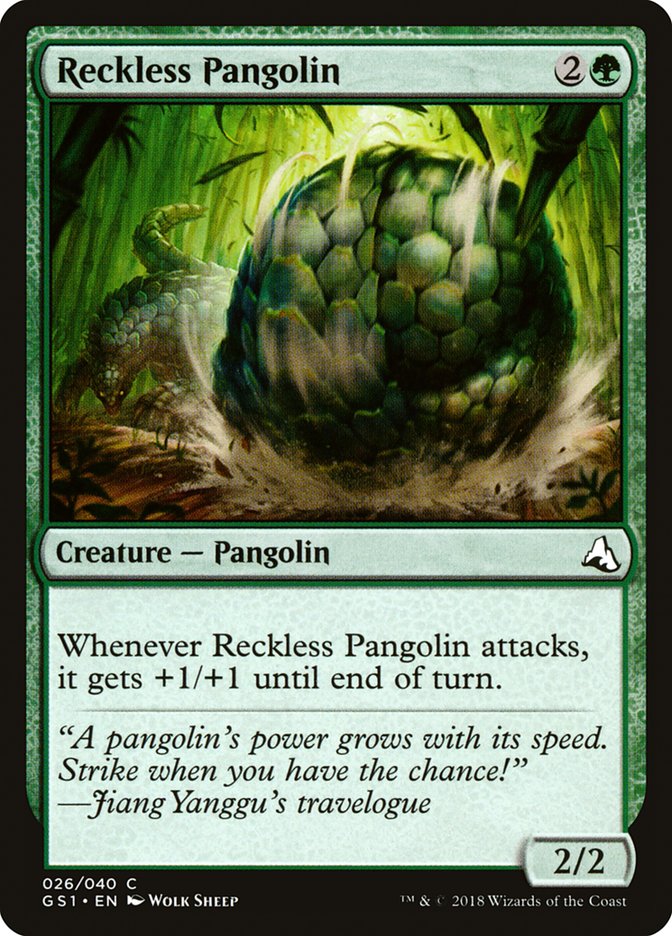 Reckless Pangolin [Global Series Jiang Yanggu & Mu Yanling] | Game Haven TX