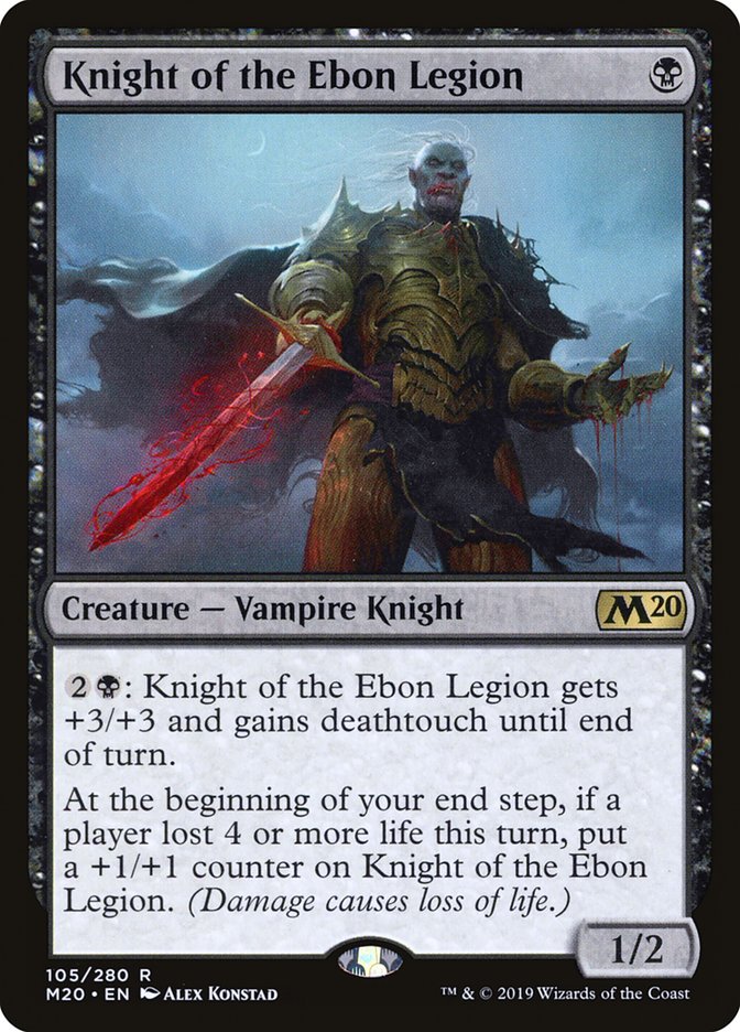 Knight of the Ebon Legion [Core Set 2020] | Game Haven TX