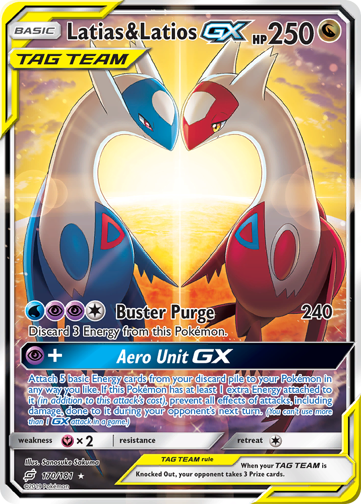 Latias & Latios GX (170/181) [Sun & Moon: Team Up] | Game Haven TX