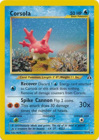 Corsola (37/75) [Neo Discovery Unlimited] | Game Haven TX