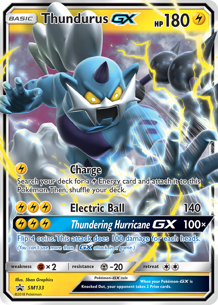 Thundurus GX (SM133) [Sun & Moon: Black Star Promos] | Game Haven TX