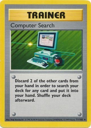Computer Search (71/102) [Base Set Shadowless Unlimited] | Game Haven TX