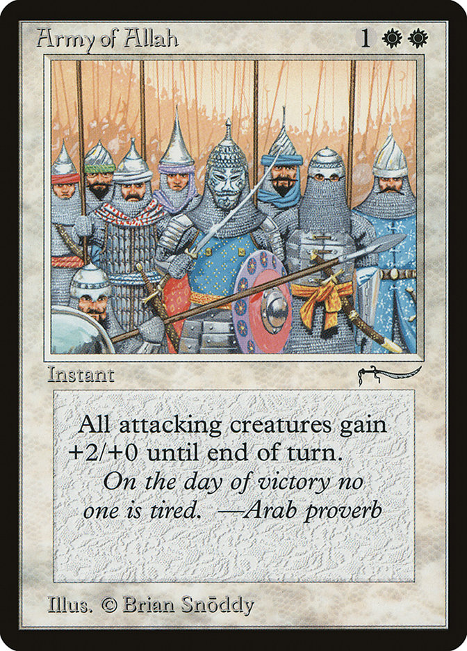 Army of Allah (Light Mana Cost) [Arabian Nights] | Game Haven TX