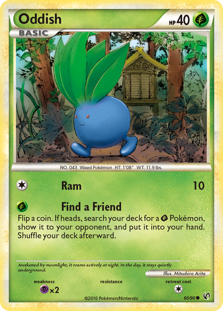 Oddish (60/90) [HeartGold & SoulSilver: Undaunted] | Game Haven TX