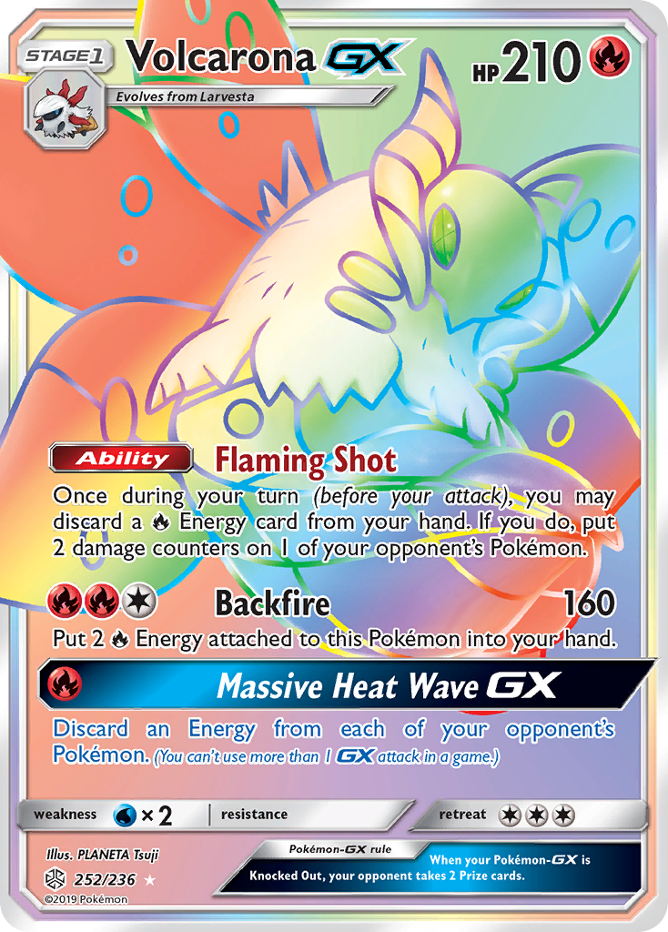 Volcarona GX (252/236) [Sun & Moon: Cosmic Eclipse] | Game Haven TX