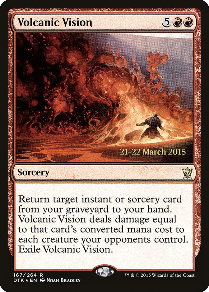 Volcanic Vision [Dragons of Tarkir Promos] | Game Haven TX