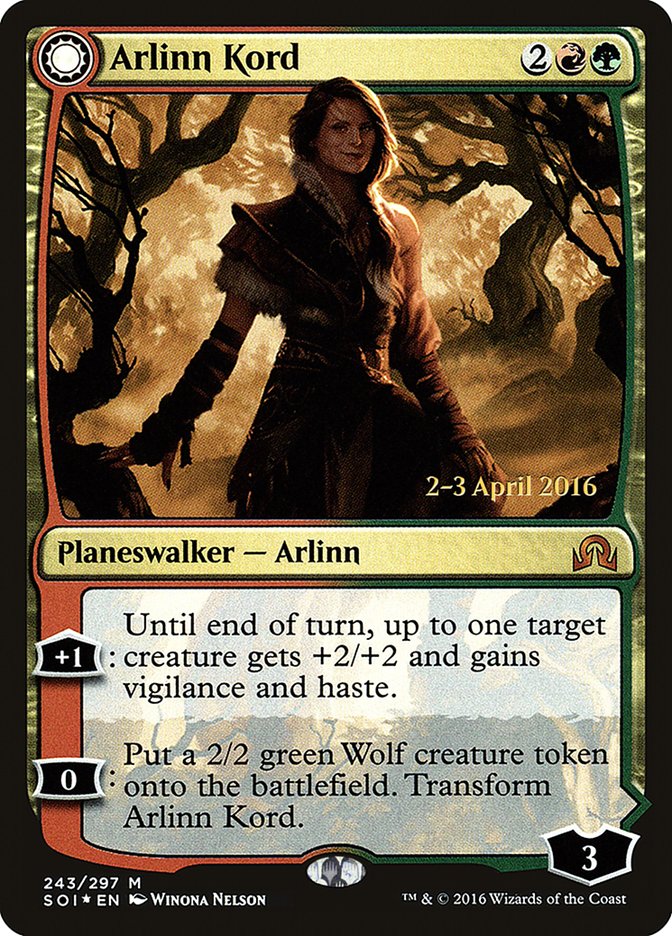 Arlinn Kord // Arlinn, Embraced by the Moon [Shadows over Innistrad Promos] | Game Haven TX