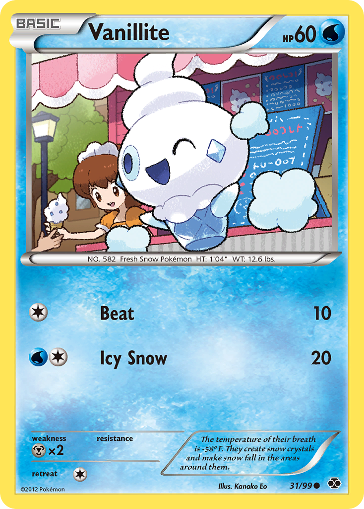 Vanillite (31/99) [Black & White: Next Destinies] | Game Haven TX