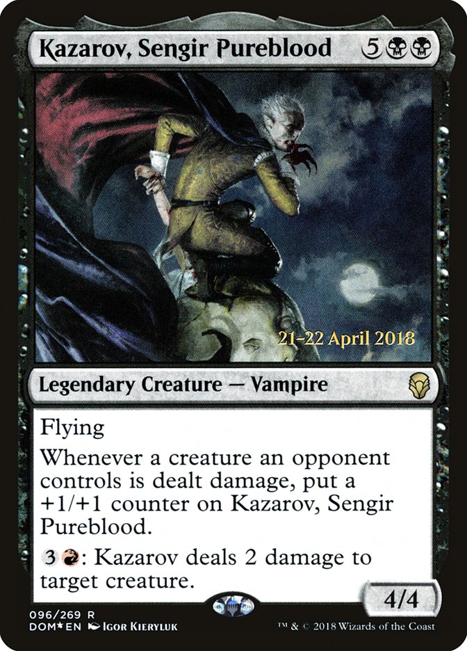 Kazarov, Sengir Pureblood [Dominaria Promos] | Game Haven TX