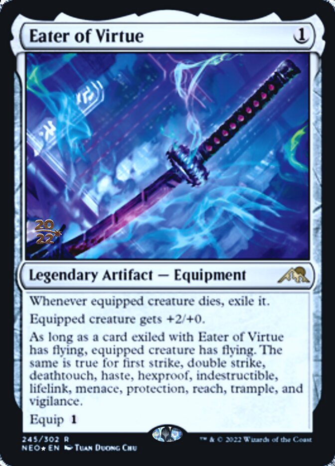 Eater of Virtue [Kamigawa: Neon Dynasty Prerelease Promos] | Game Haven TX